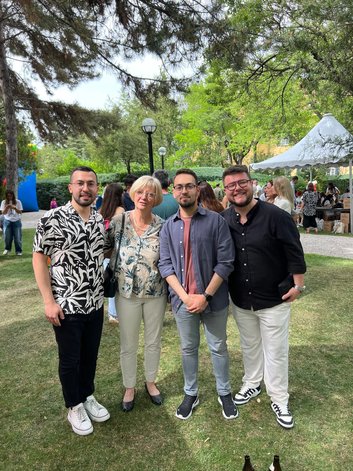 At a cultural festival of the German Embassy